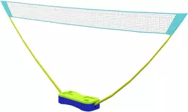 Aosom Nešiojamas badmintono ir tinklinio tinklų rinkinys, 3 dalių, 400 x 22,4 x 155 cm, juodas, mėlynas, žalias