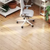 Aosom Apsauginis grindų kilimėlis, neslystantis, 1,5 mm, 120 x 120 cm, skaidrus