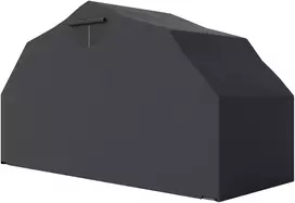 Aosom Motociklo pastogė, 600D Oxford audinys, juoda, 345 x 135 x 191 cm
