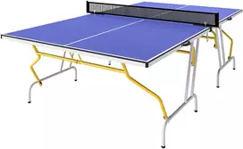 Aosom Sulankstomas stalo teniso stalas, mėlynas, 274 x 152,5 x 76 cm
