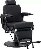 Activeshop Kirpyklos barberio kėdė su nugaros masažo funkcija Gabbiano Continental, juoda