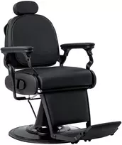 Activeshop Kirpyklos barberio kėdė su nugaros masažo funkcija Gabbiano Francesco, juoda