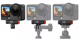 null Veiksmo kameros tvirtinimo adapteris - VRIG AC-84S, skirtas DJI Osmo Action 3, 4, 5, 6, Nano