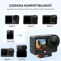 null Fotoaparato tvirtinimo adapteris - VRIG AC-91 magnetinis greito atjungimo adapteris, skirtas DJI Osmo Action 3, 4, 5 ir 6