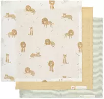 Little Dutch Mouth Wipes muslin set `Safari Leo´