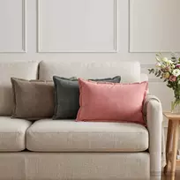 Pagalvėlės užvalkalas 6 pcs HOUTEN Tamsiai pilka 30 x 50 cm