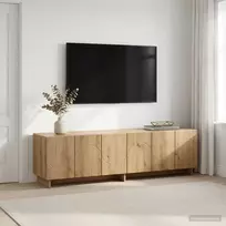 TV staliukas Televizoriaus stovas 140 x 34,5 x 40 cm Artisano ąžuolo