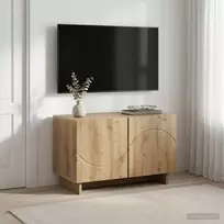 TV staliukas Televizoriaus stovas 60 x 34,5 x 40 cm Artisano ąžuolo