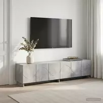 TV staliukas Televizoriaus stovas 179.5 x 34.5 x 40 cm Betono pilka