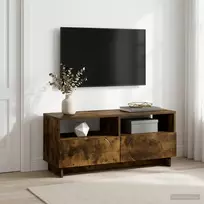 TV staliukas Televizoriaus stovas 90 x 34,5 x 40 cm Dūminio ąžuolo