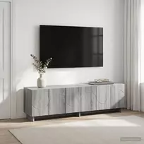TV staliukas Televizoriaus stovas 140 x 34,5 x 40 cm Pilka Sonoma