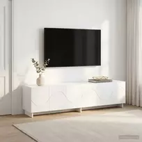 TV staliukas Televizoriaus stovas 179.5 x 34.5 x 40 cm Balta