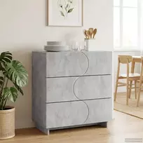 Komoda Betono pilka 70 x 38 x 75 cm Apdirbta mediena