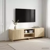 TV staliukas Televizoriaus stovas 140 x 34,5 x 40 cm Sonoma ąžuolas