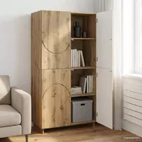 Aukšta komoda Artisano ąžuolo 79 x 41 x 151 cm Apdirbta mediena