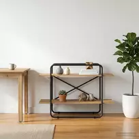 Knygų lentyna 2 aukštų 100 x 35 x 70 cm PB Artisano ąžuolo
