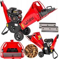 Šakų smulkintuvas Cedrus RB02 su Loncin G200F varikliu, 2 × 150 mm peiliais, iki 100 mm šakoms