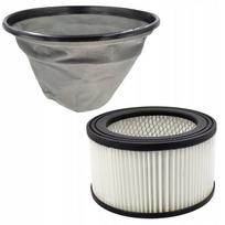 HEPA filtras ir drobinis filtras židinio dulkių siurbliui Powermat PM-ESP-2000, 2 vnt.