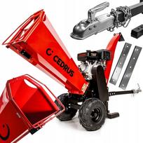 Šakų smulkintuvas Cedrus RB03 su Loncin G420F varikliu ir 2 × 300 mm peiliais
