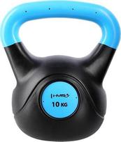 Kettlebell kompozitas - HMS - KPC10 - Juodas-šviesiai violetinis - Fiksuotas svoris - Cementas - PE danga - PE rankena