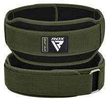 Svorio kilnojimo diržas RDX RX5 M armijos žalios spalvos