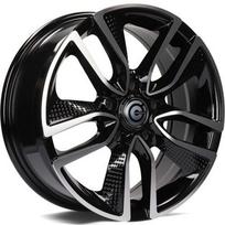 Ratlankis CARBONADO R16x6.5 5x114 ET 40 CB 73 (Black Front Polished) (690 KG kg)