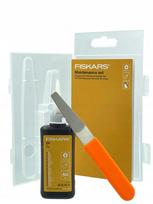 Fiskars sodo įrankių priežiūros rinkinys su deimantine dilde ir alyva