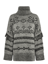 Topshop - Tsfenya Knitted Oversized Jumper Knt - Golfas - Pilka