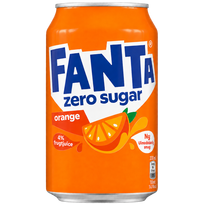 FANTA Zero Orange, 330 ml talpos skardinėje