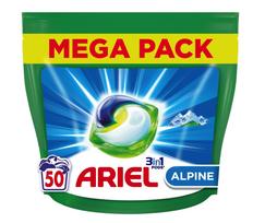 ARIEL 3in1 Alpine skalbimo kapsulės, 50 vnt.