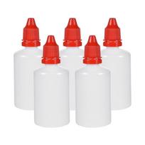 YOKIVE 5 vnt. plastikinis, suspaudžiamas pipetės formos buteliukas (raudonas, 50 ml)