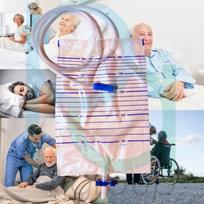DOC šlapimo maišeliai su apsauginiu vožtuvu nuo refliukso ir T formos išleidimo anga