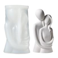 Žvakių liejimo silikoninė liejimo forma, 3D kūno žvakės liejimo forma