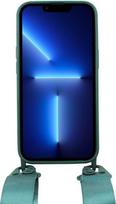 „STILGUT“„iPhone 13 Pro“ (6,1 colio) – mobiliojo telefono dėklas su dirželiu, tamsiai žalia spalva