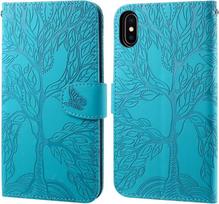 „Ailisi“  „iPhone X“ / „iPhone XS“  piniginės formos dėklas su stovo funkcija, spalva mėlynai žalia