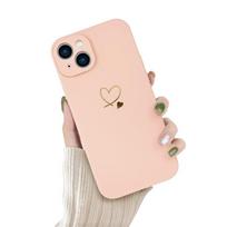 „Newseego“ dėklas,  „iPhone 14 Plus“, minkštas, skysto silikono dėklas, rožinis