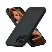 „UEEBAI“  „iPhone 14 Pro Max“ telefono dėklas su mikropluošto pamušalu, juodas