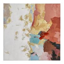 Spausdintas/su rankomis dažytais elementais paveikslas tapyba ant drobės 80x80 cm Crown – Bizzotto
