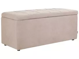 Pufas su daiktadėže OREM, smėlio ir pilkos spalvos