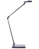 LED stalinė lempa LACERTA su indukciniu įkrovikliu, metalinė, juoda
