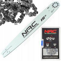 NAC pjūklo kreipiančioji su grandine, 40 cm, 0.325 × 1,5 mm, 66 narelių