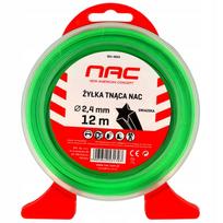 NAC žvaigždinio profilio trimerio valas, 2,4 mm × 12 m
