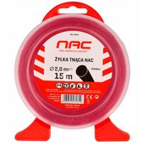 NAC kvadratinio profilio trimerio valas, 2 mm, 15 m