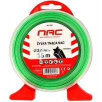 NAC žvaigždinio profilio trimerio valas, 2 mm, 15 m