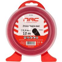 NAC trimerio valas, kvadratinio profilio, 2,4 mm × 12 m