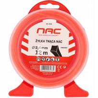 NAC kvadratinė trimerio valo gija, 2,4 mm × 12 m