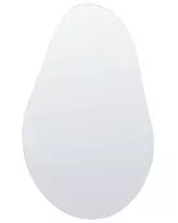 Sieninis veidrodis AUBAGNE, 40 × 65 cm, sidabrinis
