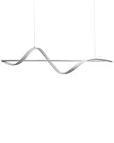 LED pakabinamas šviestuvas „KHUTTI“ su nuotolinio valdymo pultu ir reguliatoriumi, metalinis, baltas