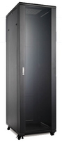 22U 19'' Pastatoma komutacinė spinta/ 600 x 800 x 1195mm/ Stiklinės durys/ Juoda/ Nesumontuota