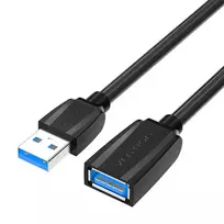 Extension Cable USB 3.0 male USB to female USB Vention VAS-A45-B150 1.5m (Black) universal